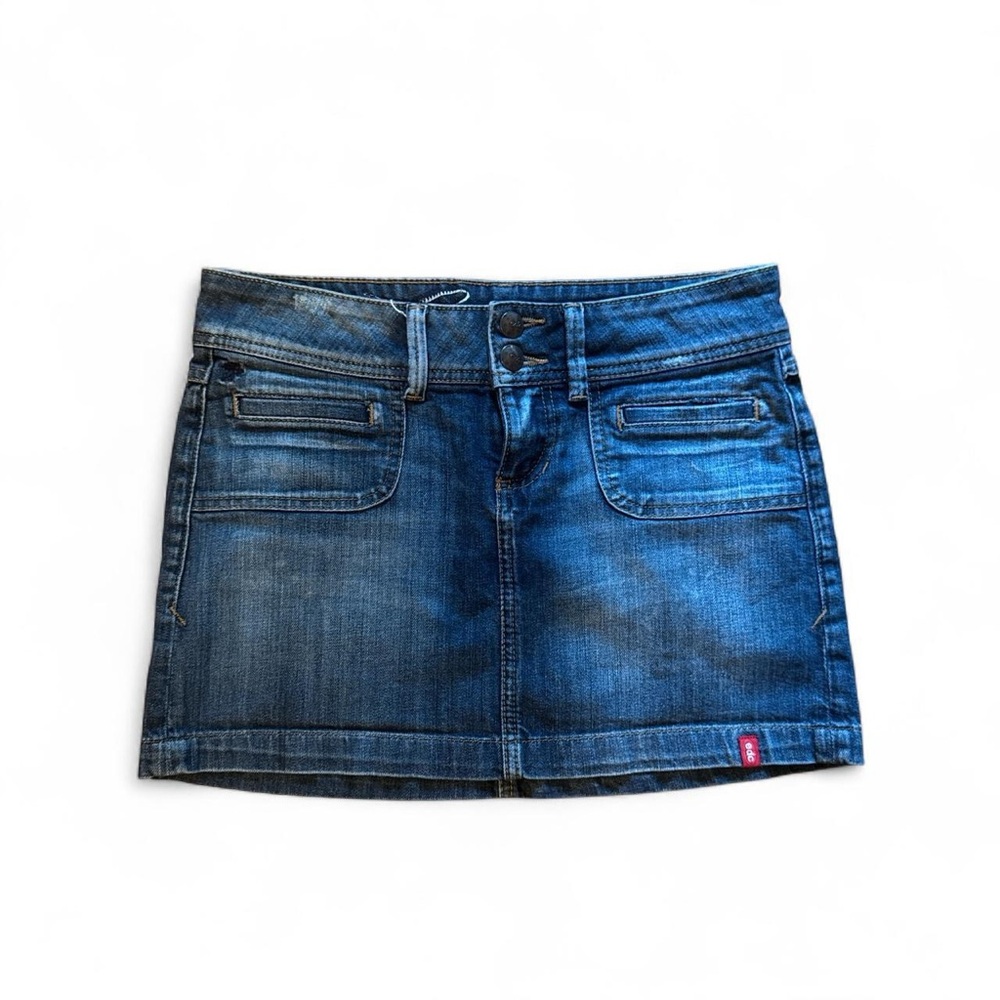 Vintage Espirit Dark Wash Denim Mini Skirt